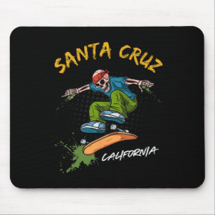 Mousepad Papais noeis-cruz Skeleton Skateboard Beach Funny