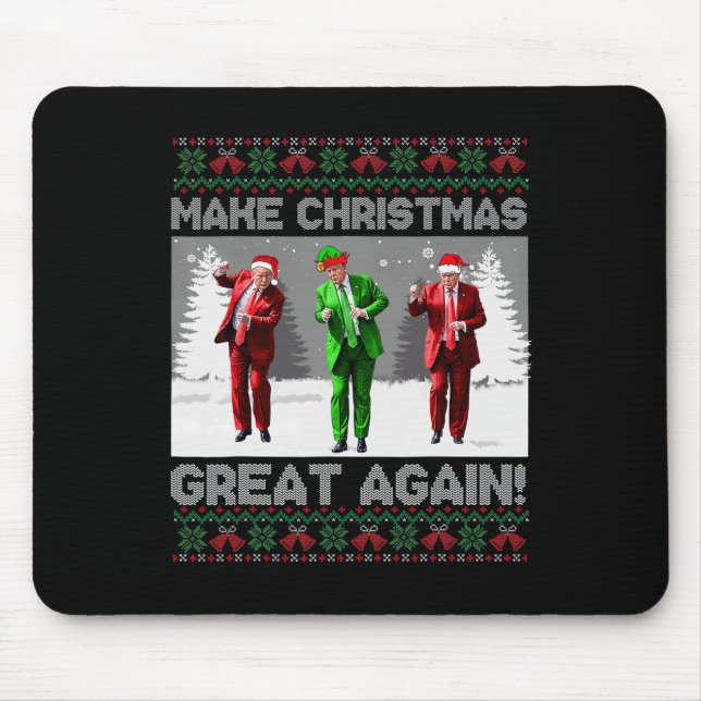 Mousepad Papais noeis Dança de Trump Tornem o Excelente de  (Frente)