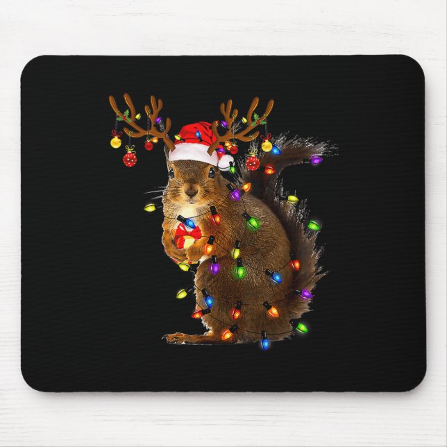 Mousepad Papais noeis das Luzes das Árvores de Natal do Esq (Frente)