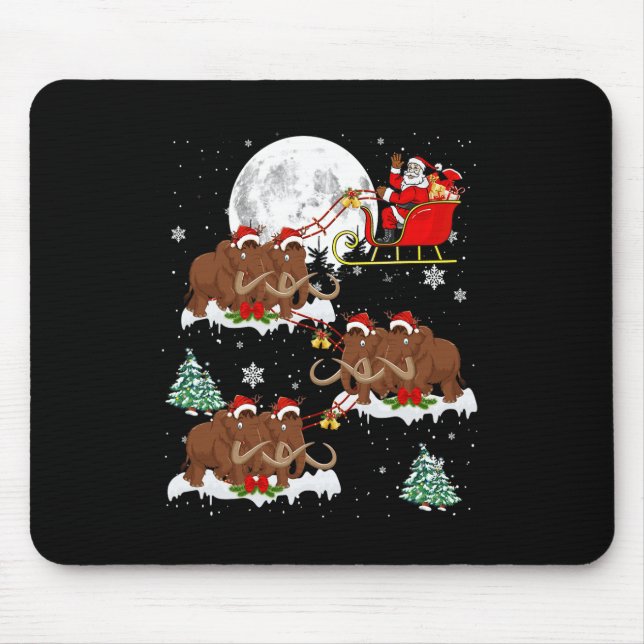 Mousepad Papais noeis De Árvores De Iluminação Xmas Que And (Frente)
