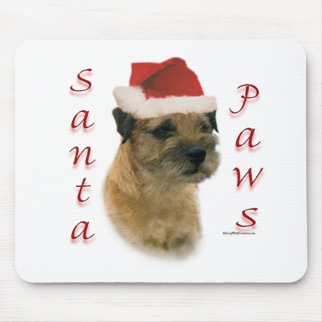 Mousepad Papais noeis de Borda Terrier (Frente)
