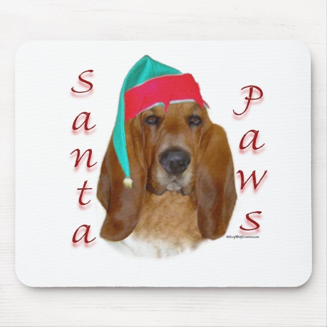 Mousepad Papais noeis de Caça Basset (Frente)