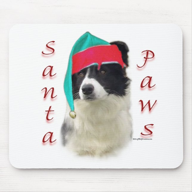 Mousepad Papais noeis de Collie de Borda (Frente)