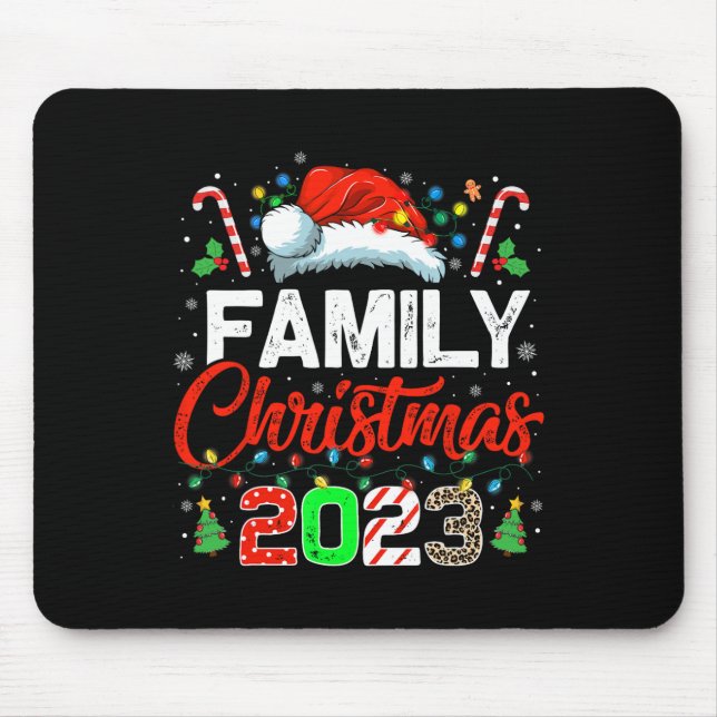 Mousepad Papais noeis De Esquadrão De Combinação De Natal D (Frente)