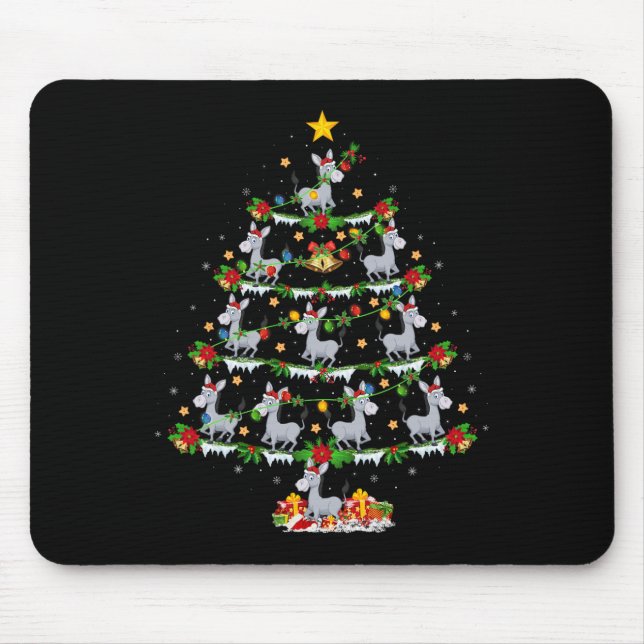 Mousepad Papais noeis de Iluminação Natal Feriados do Xmas  (Frente)