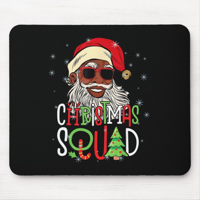 Mousepad Papais noeis de Natal Black Men African American (Frente)