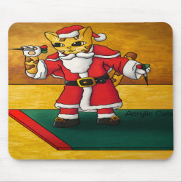 Mousepad Papais noeis de Natal - Dardos Cat