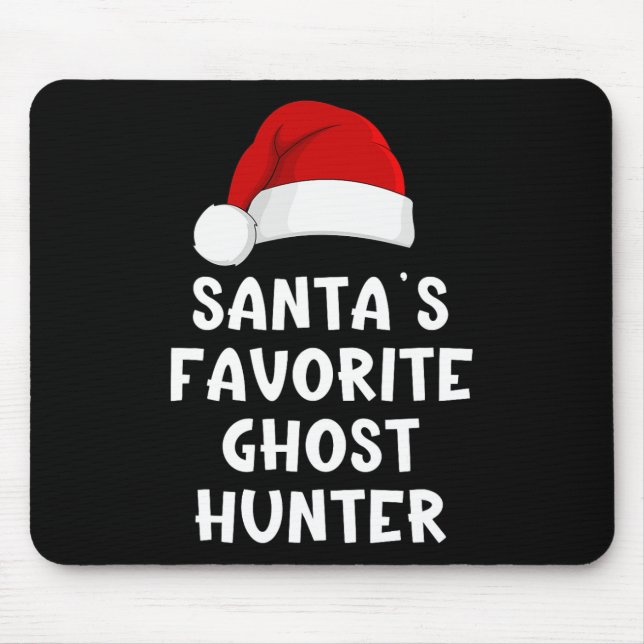 Mousepad Papais noeis de Natal Favoritos Ghost Hunter Funny (Frente)