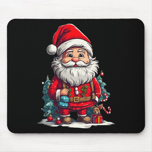 Mousepad papais noeis de Natal felizes para rapazes1 (Frente)
