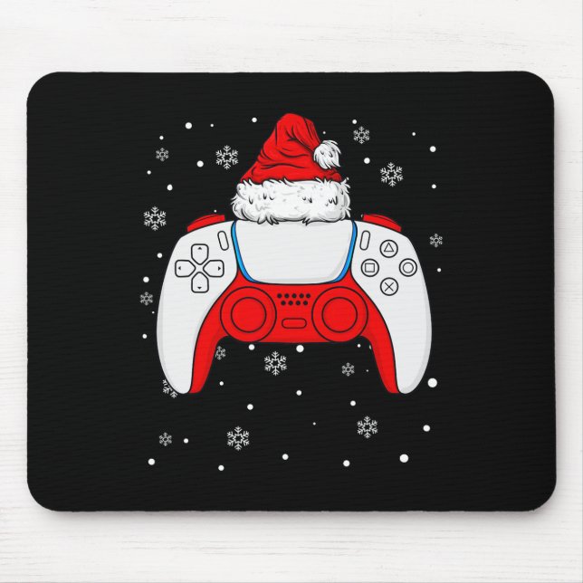Mousepad Papais noeis de Natal Gamer Controller Boys Infant (Frente)
