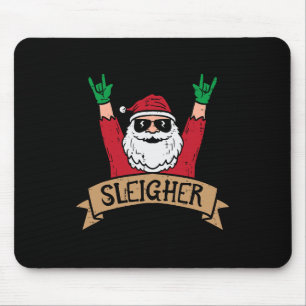 Mousepad Papais noeis de Natal Mais Adoráveis Rock Xmas Roc
