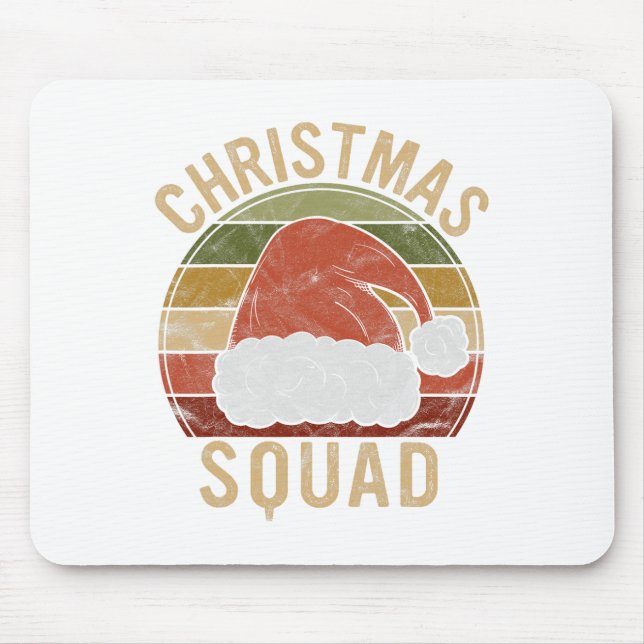 Mousepad Papais noeis de presente na praça de Natal que cor (Frente)