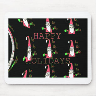 Mousepad Papais noeis De Rato Jolly: Uma Ilustração De Féri