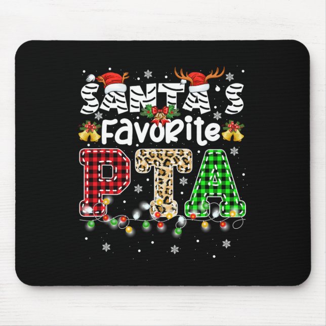 Mousepad Papais noeis de Terapêutica Física de Natal PTA Fa (Frente)