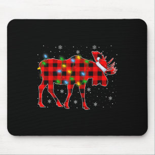 Mousepad Papais noeis de Xadrez de Buffalo de Luz Natal