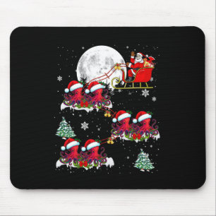 Mousepad Papais noeis Engraçados Da Árvore De Iluminação Do