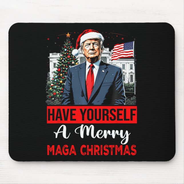 Mousepad Papais noeis Engraçados Tenham Um Feliz Natal (Frente)