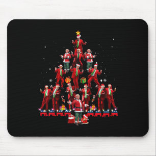 Mousepad Papais noeis Engraçados Trump Dance Tree Natal Paj