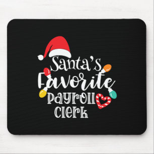 Mousepad Papais noeis Favoritos Folha de Pagamento Clerk Lu