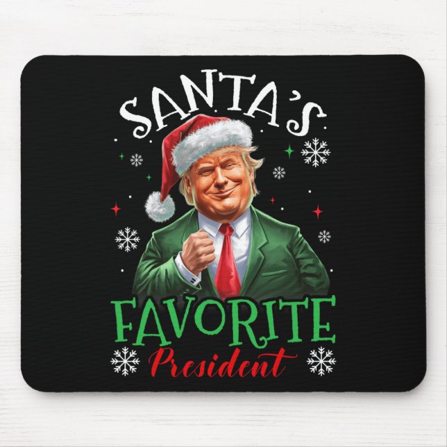 Mousepad Papais noeis Favoritos Presidente Engraçado Trump  (Frente)