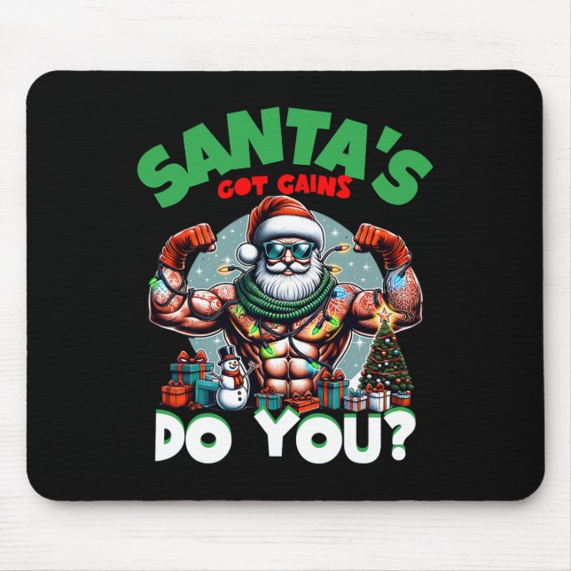 Mousepad Papais noeis Ganham Ganhos Do Seu Giro Festivo De  (Frente)