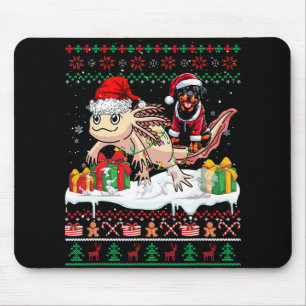 Mousepad Papais noeis Rottweiler Andando Axolotl