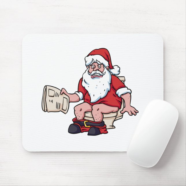 Mousepad Papais noeis usando o Toilet (Com mouse)