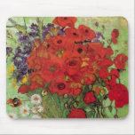 Mousepad Papas vermelhos e margaridas por Vincent van Gogh<br><div class="desc">Ainda com vida: Poppies vermelhos e margaridas de Vincent van Gogh é um apos impressionismo de arte vintage que ainda vive pintura floral. Um belo buquê de flores vermelhas de papoila e flores margaridas brancas frescas do jardim em um vaso decorativo. Sobre o artista: Vincent Willem van Gogh (1853-1890) foi...</div>