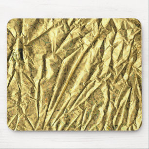Mousepad Papel alumínio dourado brilhante