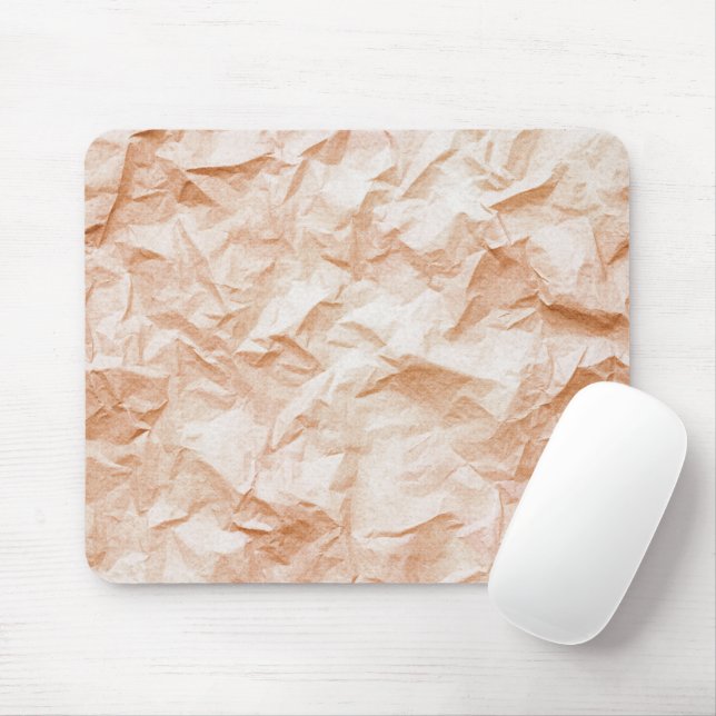 Mousepad Papel Bege Enrugado (Com mouse)