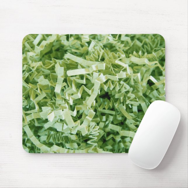Mousepad Papel de enchimento do Reciclar verde-abstrato (Com mouse)