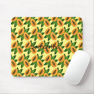 Mousepad Papel de enrolamento de Frutas da Papaya