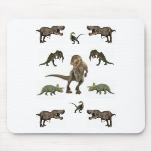 Mousepad Papel de enrolamento do dinossauro