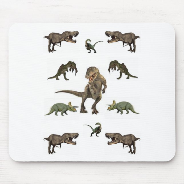 Mousepad Papel de enrolamento do dinossauro (Frente)