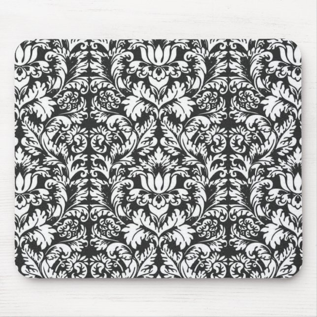 Mousepad Papel de Parede Clássico Brocado de Renda Damasco (Frente)