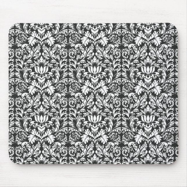 Mousepad Papel de parede clássico Damask Lace Brocade (Frente)