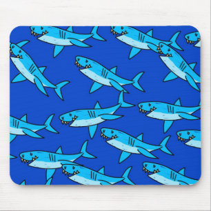 Mousepad Papel de parede do tubarão