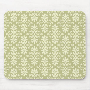 Mousepad Papel de parede floral do damasco