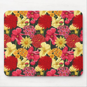 Mousepad Papel de parede floral no estilo da aguarela