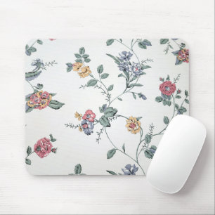 Mousepad Papel de Parede Floral Vintage