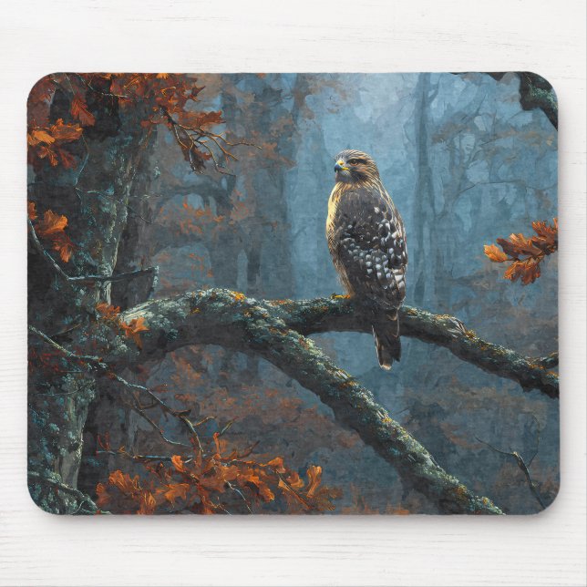 Mousepad Papel de Rato Águia Real Floresta Azul (Frente)