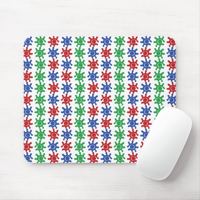 Mousepad Papel de Rato de Computador com Padrão Abstrato Ím (Com mouse)