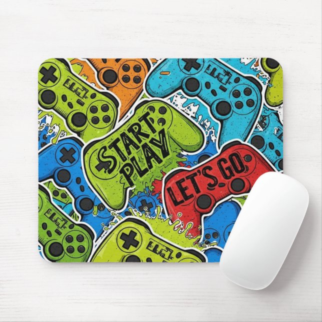 Mousepad Papel de Rato Gamer (Com mouse)