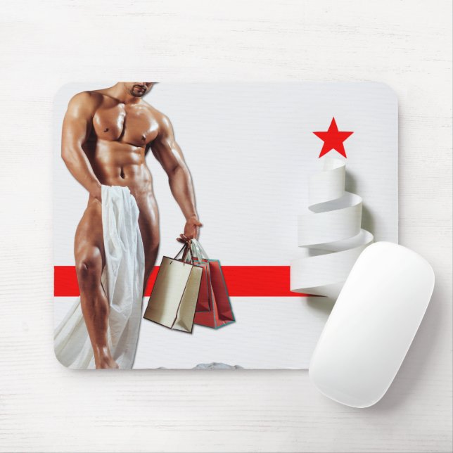 Mousepad Papel espiral branco do SlipperyJoe's compras de N (Com mouse)