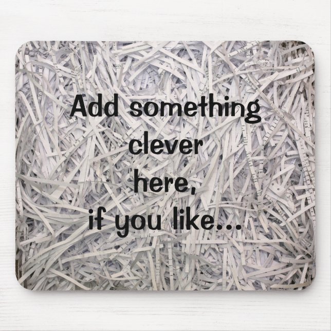 Mousepad Papel Shredded (Frente)