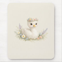 Papelaria de Aquarela de Flor de Bebê Cisne Selvag