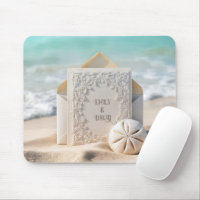 Papelaria de Casamento Com Dólar de Areia da Praia