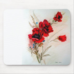Mousepad Papoilas vermelhas