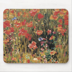 Mousepad Papoulas por Robert Vonnoh, Impressionismo Antigo