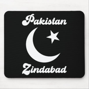 Mousepad Paquistão Zindabad Dil Pakistani Heart Flag Proud